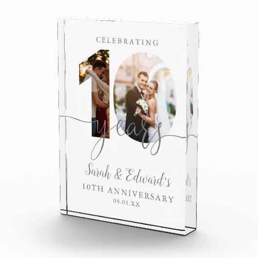 10e bruiloft Jubileum 2 Fotoblokken (Rechts)