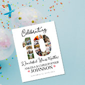 10e bruiloft Jubileum Foto Collage partij teken Poster