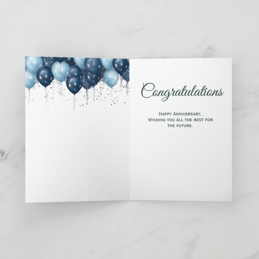 10e bruiloft Jubileum Gefeliciteerd Kaart (Binnen)