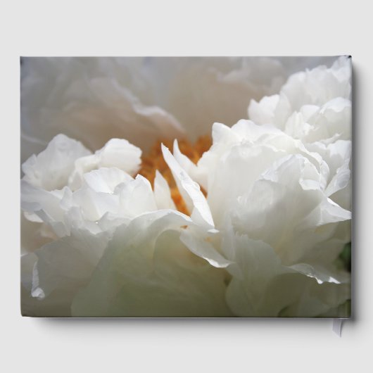 10e bruiloft Jubileum Partij W Peony Guest Book Gastenboek (Achterkant)