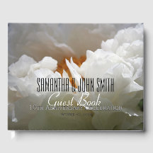 10e bruiloft Jubileum Partij W Peony Guest Book