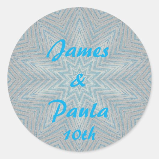 10e bruiloft Jubileum Stickers (Voorkant)