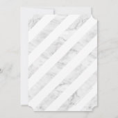 10E BRUILOFT JUBILEUM stijlvol grijs marmer zwart Kaart (Achterkant)