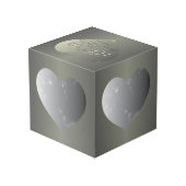 10e bruiloft Jubileum Tin Kleur Hart Lijsten (Achter hoekig)