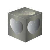 10e bruiloft Jubileum Tin Kleur Hart Lijsten (Voorkant hoekig)