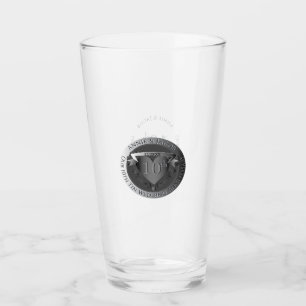 10e bruiloft Jubileum Tin Medallion Glas