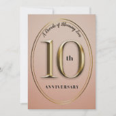 10e bruiloft Jubileum uitnodiging (Voorkant)