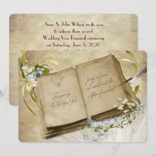 10e bruiloft Jubileum Wow Renewal Kaart