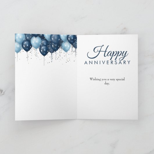 10e bruiloft Jubileum Zoon Dochter Kaart (Binnen)