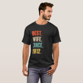10e bruiloft voor haar beste vrouw t-shirt (Voorkant volledig)