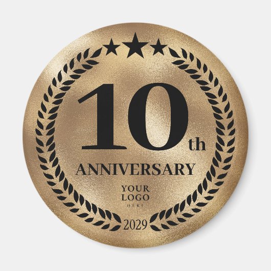 10e Business Jubileum Gold Magneet (Voorkant)