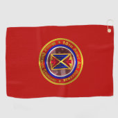 10e Commando Luchtvaart en raketverdediging Golfhanddoek (Horizontaal)