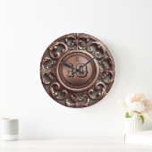 10e Copper Wedding Jubileum Large Clock Grote Klok (Huis)