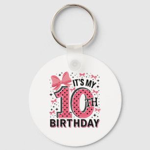 10e Coquette Verjaardag Meisje 10 Jaar Oud Meisje  Sleutelhanger