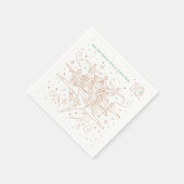 10e dag van het kerstfeest Papieren servetten (Hoek)