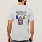 10e divisie bergbeker, sergeant eerste klas t-shirt (Achterkant)