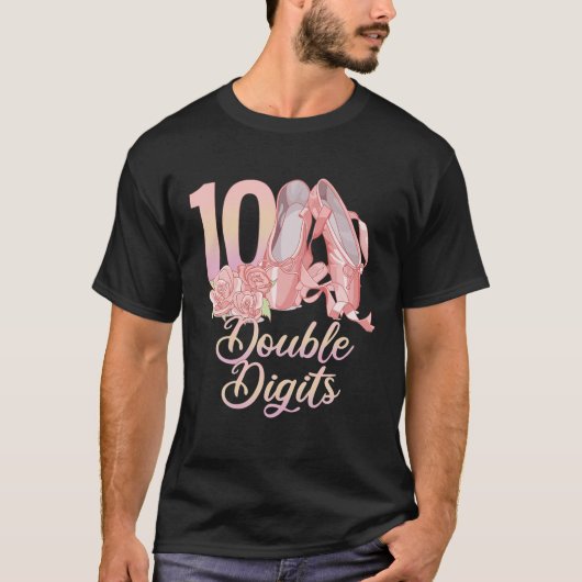 10e dubbelcijferige ballet danser Ballerin T-shirt (Voorkant)