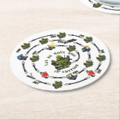 10e editie van LAN-glass Ronde Kartonnen Onderzetter (Gebogen)