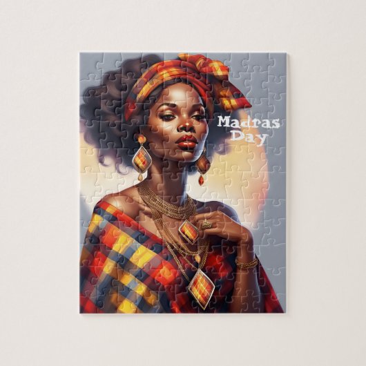 10e editie van Madras Day - Beperkte versie Legpuzzel (Verticaal)