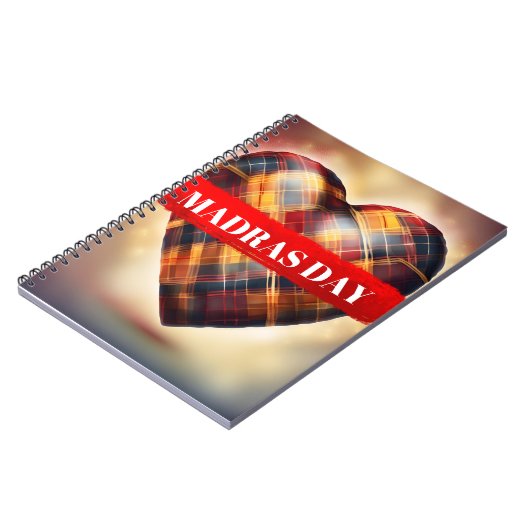 10e editie van Madras Day - Beperkte versie Notitieboek (Linkerzijde)