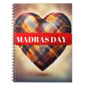 10e editie van Madras Day - Beperkte versie Notitieboek (Voorkant)