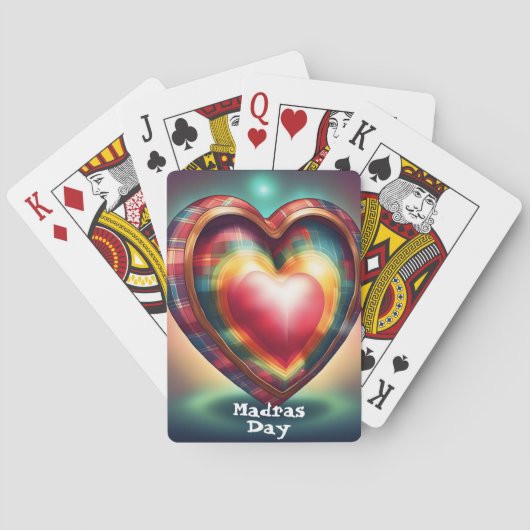10e editie van Madras Day - Beperkte versie Pokerkaarten (Achterkant)