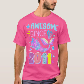 10e geboortedag voor meisjes Mermaid Geweldige SI T-shirt