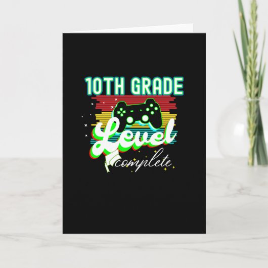 10e graad Afstuderen gamer Afstuderen Kaart (Voorkant)