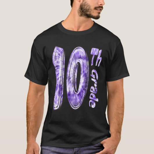 10e graad T-shirt Hallo tiende graad vierkant (Voorkant)