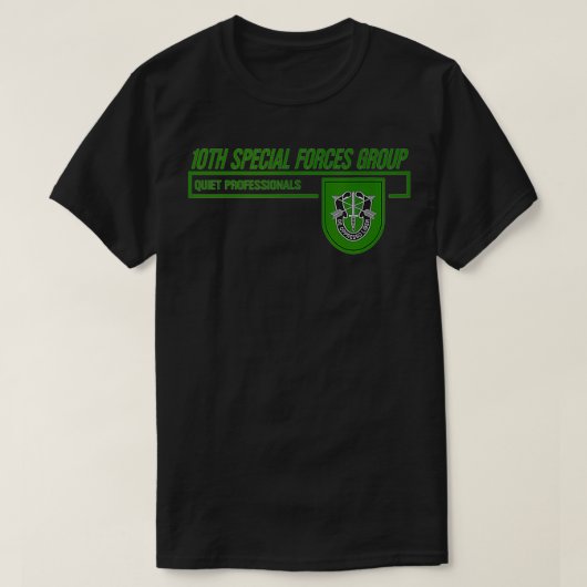 10e groep speciale strijdkrachten (10e SFG) T-shirt (Design voorkant)
