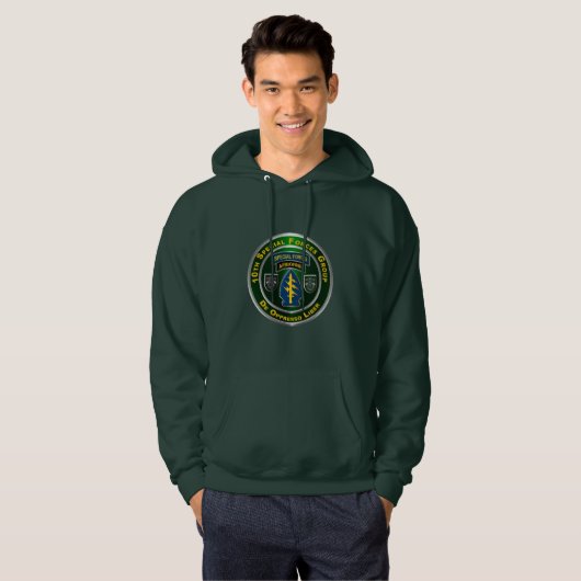 10e groep speciale strijdkrachten hoodie (Voorkant volledig)