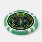 10e groep speciale strijdkrachten poker chips (Enkel)