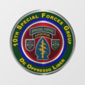 10e groep speciale strijdkrachten  raamsticker (Vel)