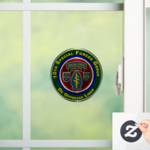 10e groep speciale strijdkrachten  raamsticker