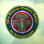 10e groep speciale strijdkrachten  raamsticker (Vel 3)