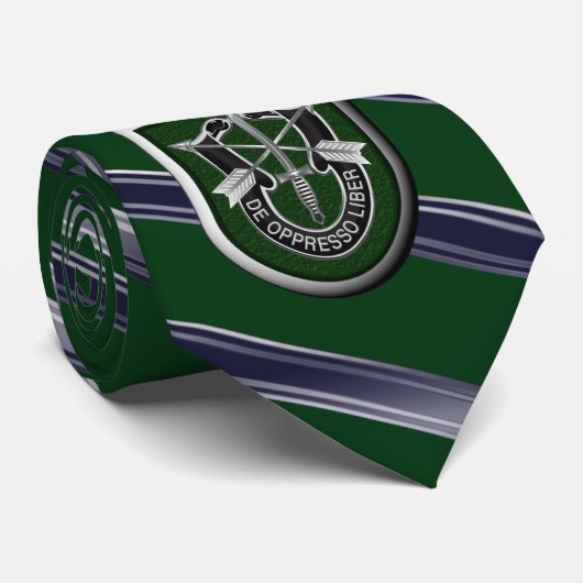 10e groep speciale strijdkrachten stropdas (Opgerold)