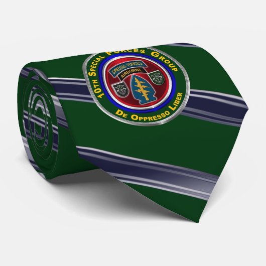 10e groep speciale strijdkrachten stropdas (Opgerold)