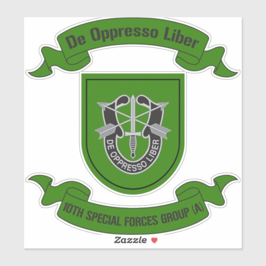 10e groep van speciale strijdkrachten (luchtlandin sticker (Vel)