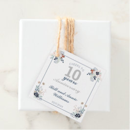 10e huwelijksfeest op Jubileum Bedankjes Labels