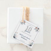 10e huwelijksfeest op Jubileum Bedankjes Labels (In situ)