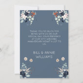 10e huwelijksfeest op Jubileum Bedankkaart (Achterkant)