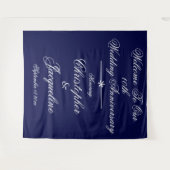 10e huwelijksjubileum Cool fotocabine-achtergrond Wandkleed (Voorkant (horizontaal))