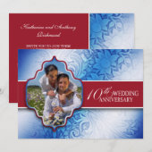 10e huwelijksjubileum foto kaart (Voorkant / Achterkant)