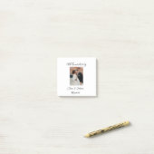 10e huwelijksjubileum foto naam koppel Romantisch Post-it® Notes (Op bureau)