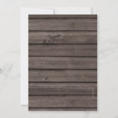 10e huwelijksjubileum Rustic Wood Country-feest Kaart (Achterkant)