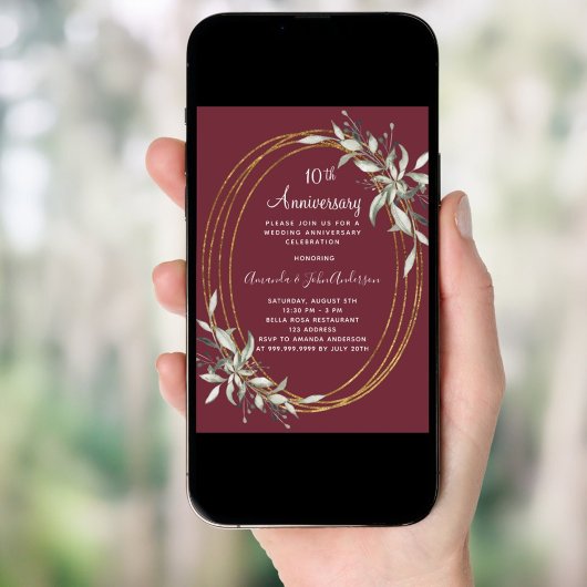 10e huwelijksverjaardag Bourgondië groen Kaart