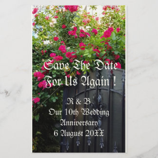 10e huwelijksverjaardag Foto Save the Date Briefpapier