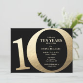 10e jaar Jubileum Partij Kaart (Staand voorkant)