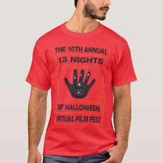 10e jaarlijkse 13-nacht Halloween Virtual Film Fe T-shirt