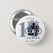 10e jaarlijkse herdenkingsdag Button (Voorkant /achterkant)